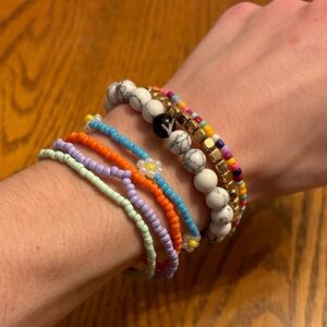 Colorful Beaded Bracelet Set
